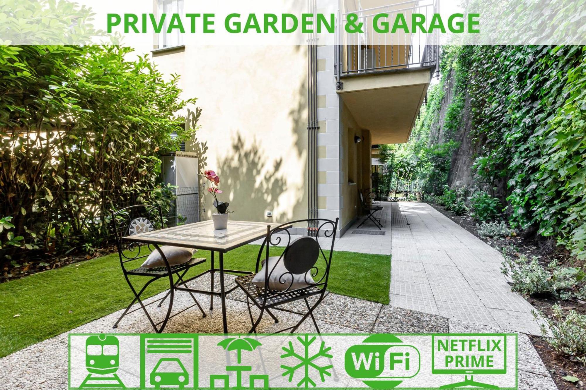 Private Garden & Garage - Self Check-In & Remote Access Apartment Como Bagian luar foto